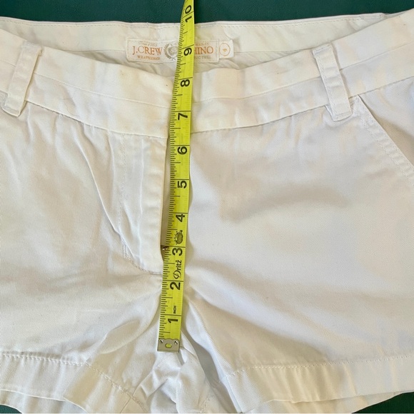 Vintage J Crew twill white chino shorts sz 4 - Picture 7 of 8